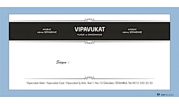 Avukat - Hukuk Bürosu Diplomat Zarf ZRF800