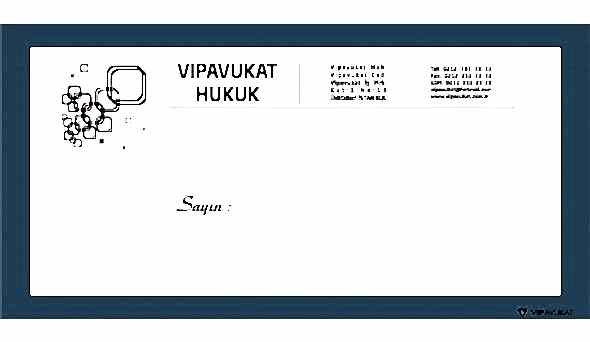 Avukat - Hukuk Bürosu Diplomat Zarf ZRF806