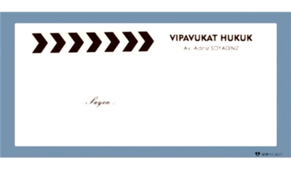Avukat - Hukuk Bürosu Diplomat Zarf ZRF807