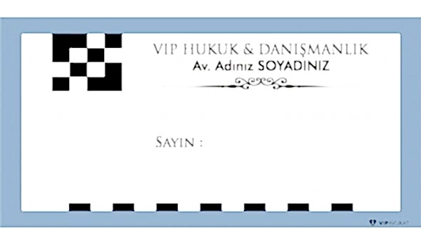 Avukat - Hukuk Bürosu Diplomat Zarf ZRF809